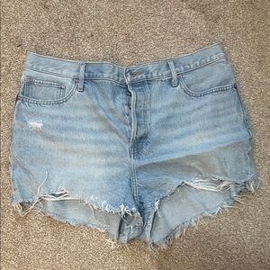 Express Light Blue Denim Shorts